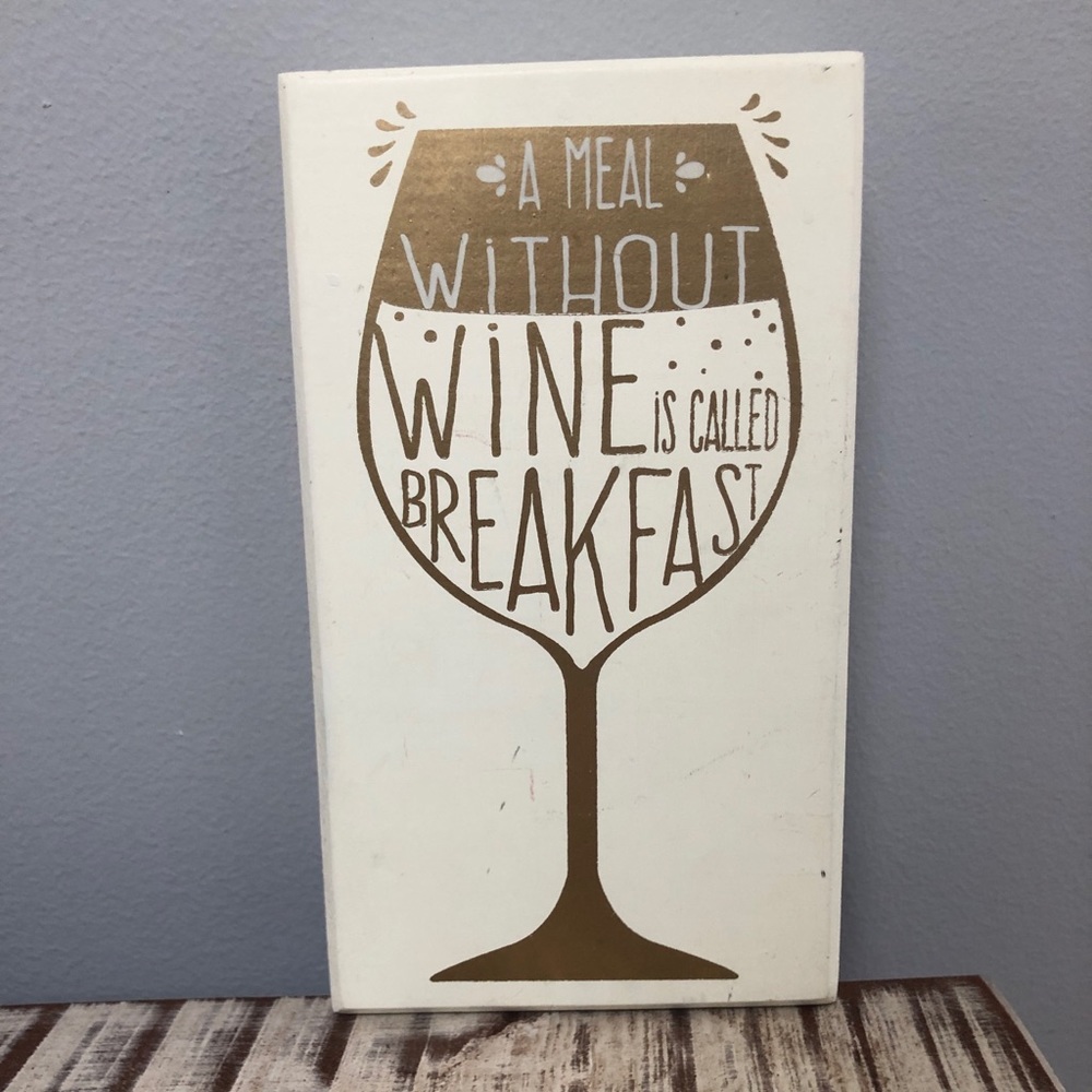 Wooden wine sign 🍷